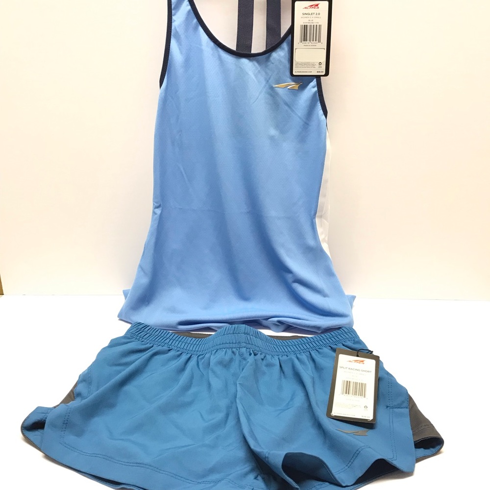2 PIECES Altra Running Track Shorts and Tank XS